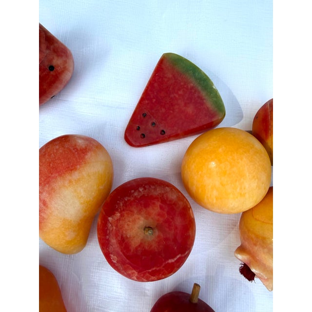 Mid-Century Alabaster Fruit - Set of 12 For Sale - Image 4 of 10