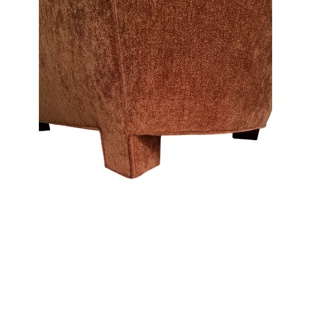 80's Curved Sofa in Style of Vladimir Kagan Directional For Sale - Image 9 of 10