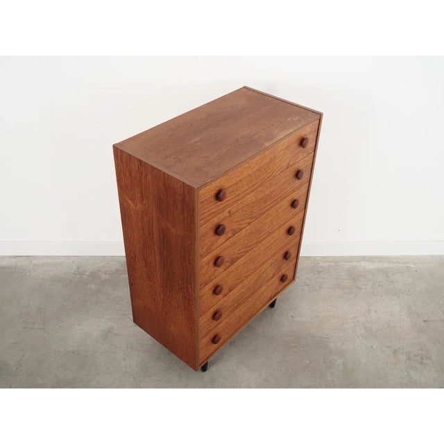 Orange Danish Teak Chest of Drawers, 1960s For Sale - Image 8 of 18