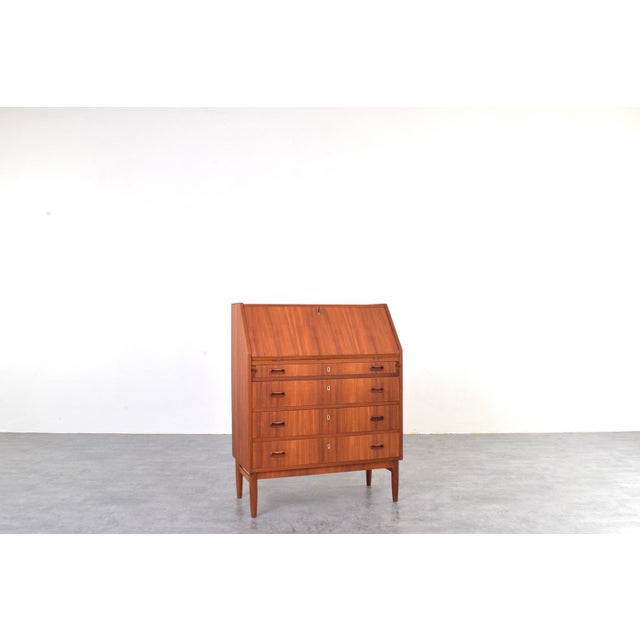 Mid-Century Modern Mid-Century Modern Danish Teak Secretaire, 1960s For Sale - Image 3 of 18