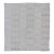 Square Vintage Paneled Flat-Weave With Modern Design in White and Neutral Tones For Sale