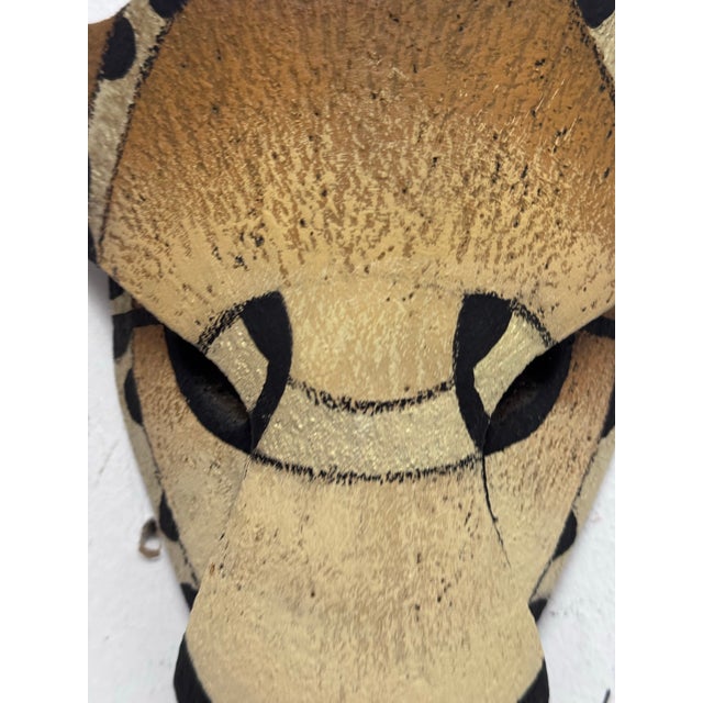 Design Plus Gallery presents a Handcrafted Clay Animal Wall Mask by artist Hilary. A striking piece of handmade mixed-...