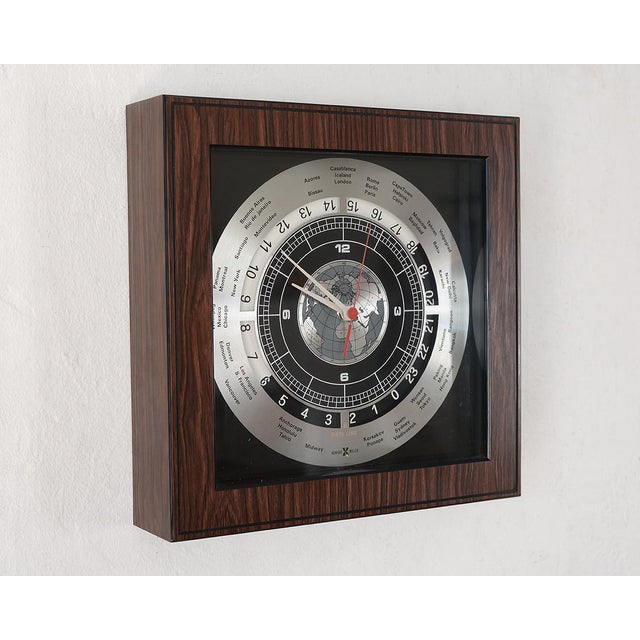 Mid Century Modern Howard Miller World Time Clock Chairish