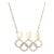 USA Olympic Rings Diamond Necklace Vintage 18k Gold Patriotic Name Plate Fine For Sale