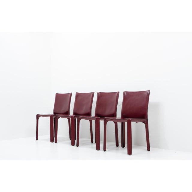 Cab 412 Chairs by Mario Bellini for Cassina, 1990s, Set of 4 For Sale - Image 14 of 14