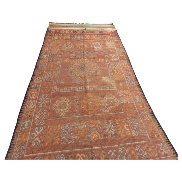 Vintage Moroccan Berber Rug, Handwoven Wool & Goat Hair, 1960 For Sale - Image 14 of 15