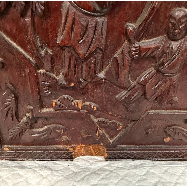 1920s Antique Chinese Mahjong Set in Carved Dragon-Motif Wood Case, Early 20th Century For Sale - Image 5 of 15