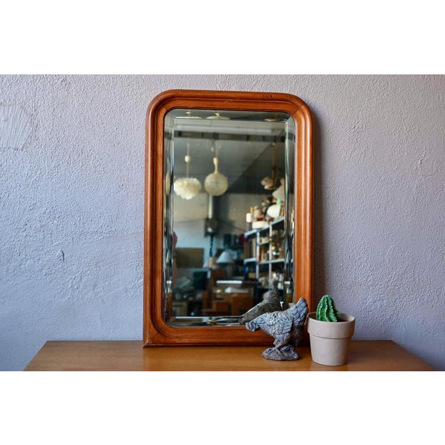 Louis Philippe Mirror in Wood, 1940s For Sale - Image 11 of 11