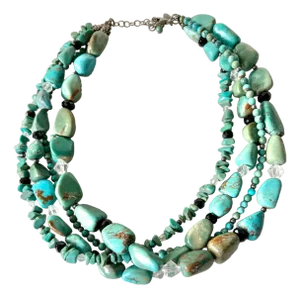 Vintage Turquoise Multi-Strand Necklace