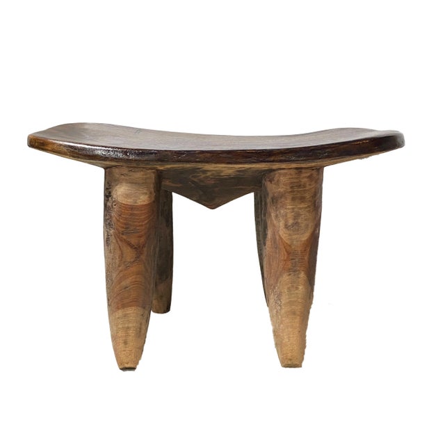Lg African Senufo Stool / Table I Coast 25" W For Sale In New York - Image 6 of 9