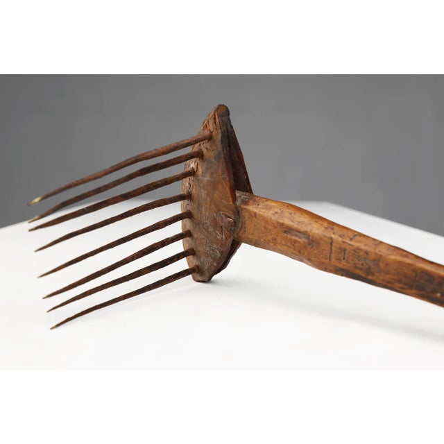 Mid-Century Modern French Primitive Wool Comb, 16th Century For Sale - Image 3 of 9