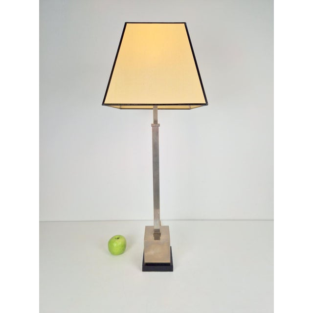 Vintage Empire Silver Table Lamp, 1970s For Sale - Image 10 of 11