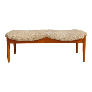 1960's Mid Century Modern Two-Seat Bench by John Stuart For Sale