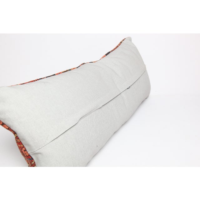 Textile Antique Tribal Handwoven Throw Pillow Cover -16'' X 36'' For Sale - Image 7 of 9