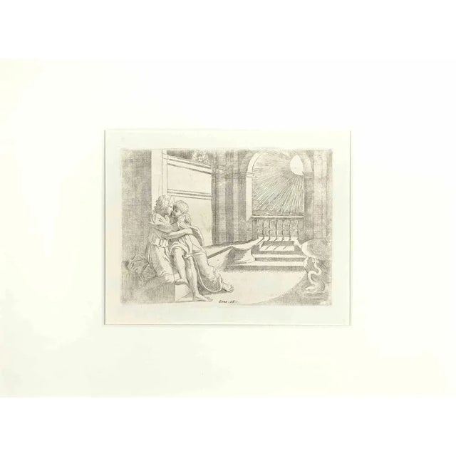 Giovanni Lanfranco, Joshua 26, Old Testament Story, Etching, 1607 For Sale - Image 3 of 3