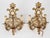 1950s Spanish Rococo Sand-Cast Brass 3-Light Sconces With Crystals - A Pair For Sale - Image 10 of 12