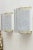 Mid-Century Modern Vintage Textural Ice Glass Pipe Tube and Brass Scones by Doria, Pair Of, 1950's For Sale - Image 3 of 10
