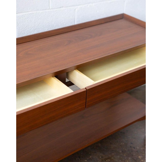 Wood Crate and Barrel Console Table For Sale - Image 7 of 9