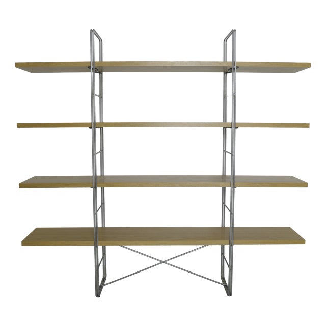 Vintage Enetri Shelf Oak Veneer Bookcase by Niels Gammelgaard for Ikea, 1990s For Sale