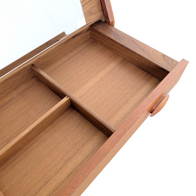 Wood Mid-Century Danish Secretary Desk in Teak from Dyrlund For Sale - Image 7 of 13