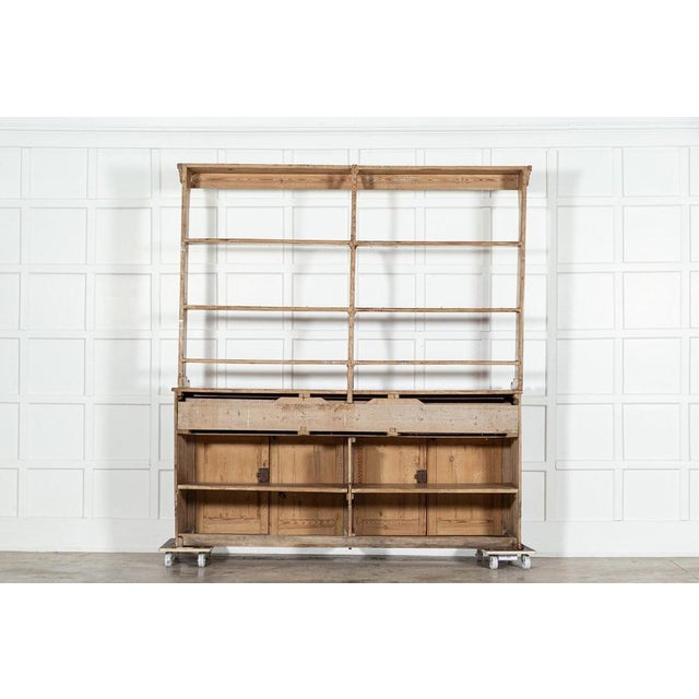 Large 19th Century English Pine Dresser, 1870s For Sale - Image 16 of 17