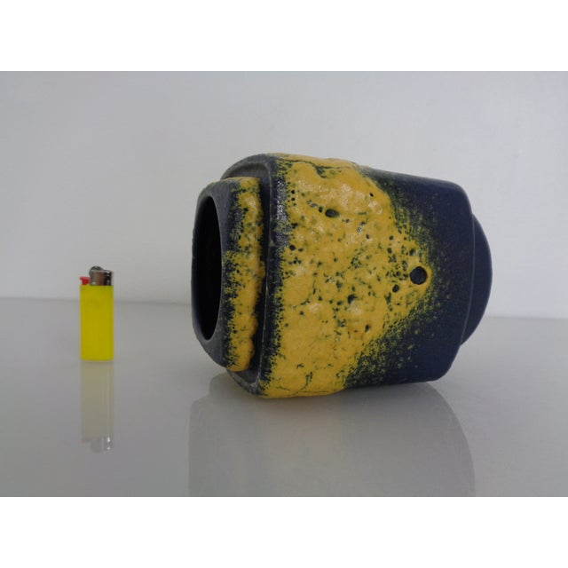 Blue Relief 88/15 Ceramic Vase from Dümler & Breiden, Germany, 1960s For Sale - Image 8 of 15