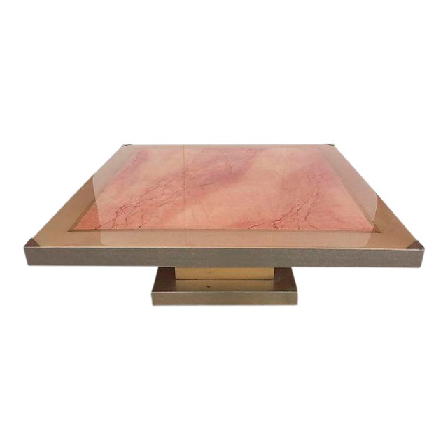 Faux Marble Square Coffee Table Chairish