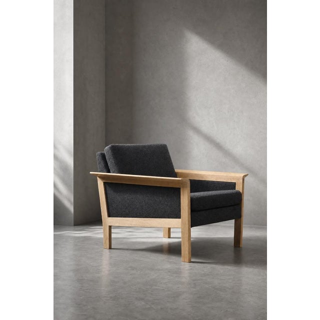 Mid-Century Danish Modern Oak and Felt Lounge Chairs, 1960s, Set of 2 For Sale - Image 14 of 18