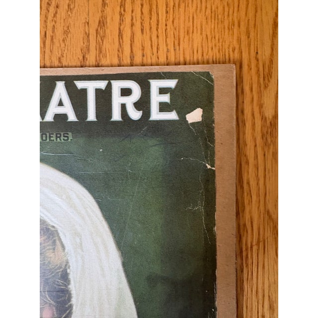 Original June 1908 Cover From the Theatre: A Magazine for Playgoers, Featuring Actress Charlotte Walker. Unframed. 2 of 2 For Sale In San Francisco - Image 6 of 6
