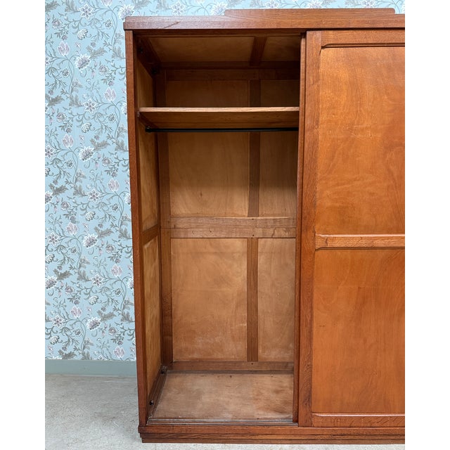 Large Parisian Wardrobe with Sliding Doors, 1940s For Sale - Image 13 of 16