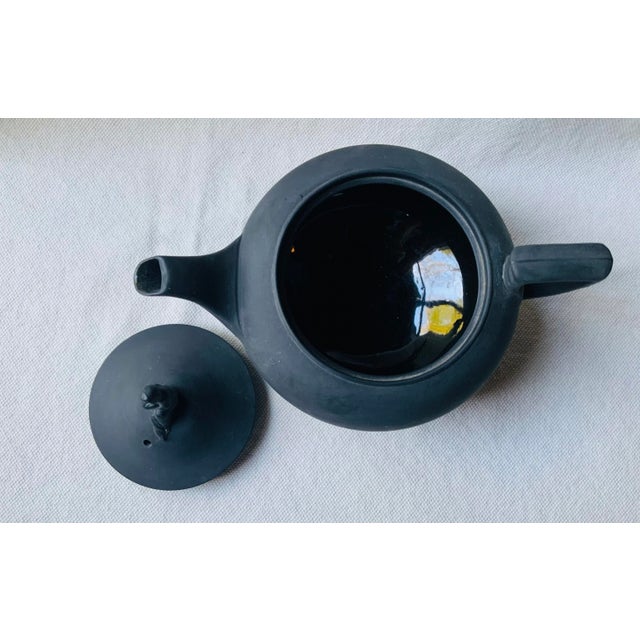 Antique Wedgwood Black Basalt Sybil Teapot,19th C. For Sale - Image 13 of 18