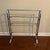 Beautiful, true mid-century, modern chrome towel, quilt rack, great shape, and size minimal patina