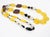 Angela Caputi Extra-Long Necklace Faux-Wood and Textured Yellow Resin Beads For Sale - Image 10 of 12