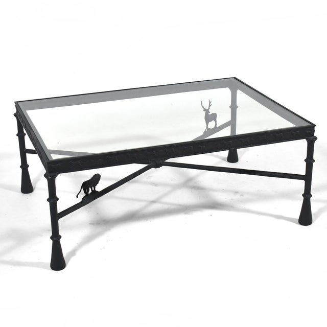 Taking inspiration from the famous design by Diego Giacometti, artist Tom Corbin (b. 1954) has fashioned this coffee table...