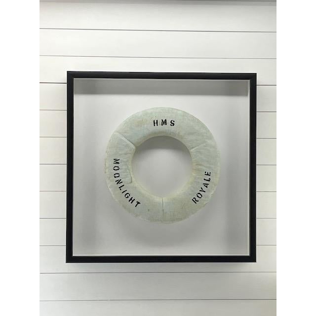 Modern Vintage White Life Ring For Sale - Image 3 of 5