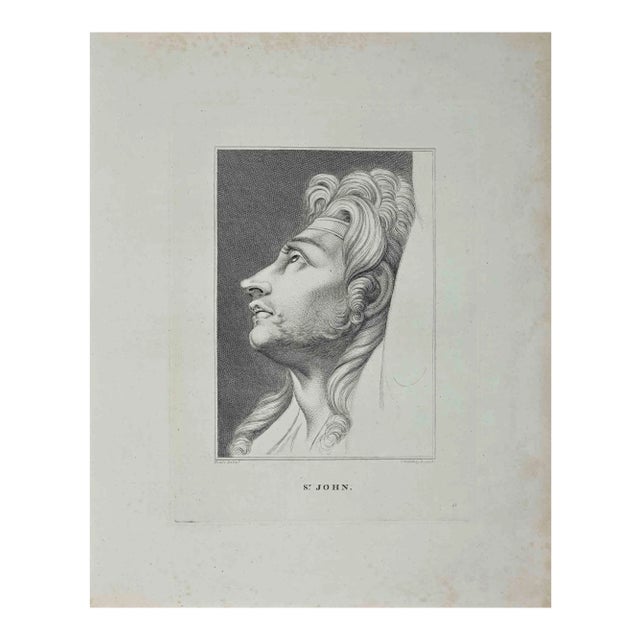 Heinrich Fuseli, Portrait of S. John, Etching, 1810 For Sale