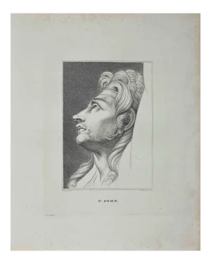 Heinrich Fuseli, Portrait of S. John, Etching, 1810