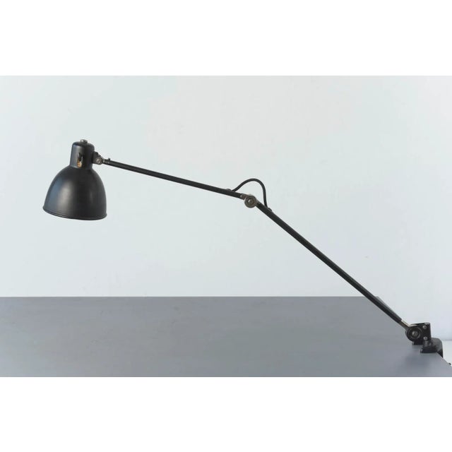 Matte Black Clamp Lamp from B.A.G. Turgi, 1930s For Sale - Image 11 of 13