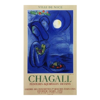 1959 "Ville de Nice" Marc Chagall 17, Lithograph Art in Posters Mourlot 1959 For Sale