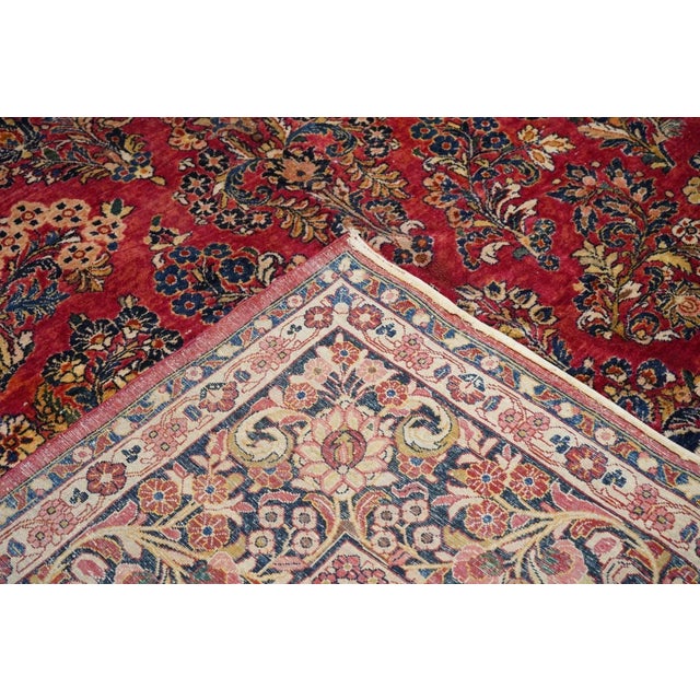 Traditional Antique Sarouk Rug 11'3'' x 18'1'' For Sale - Image 3 of 11