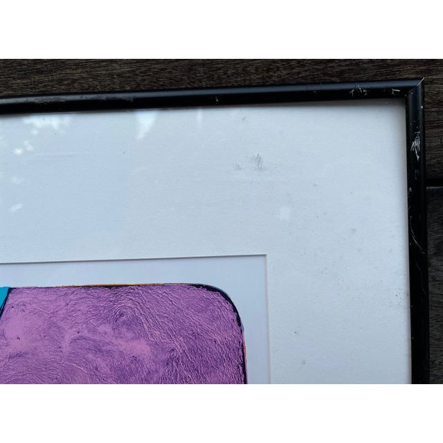 Modern 1990s Contemporary Signed Colorful Abstract Lithograph For Sale - Image 3 of 12