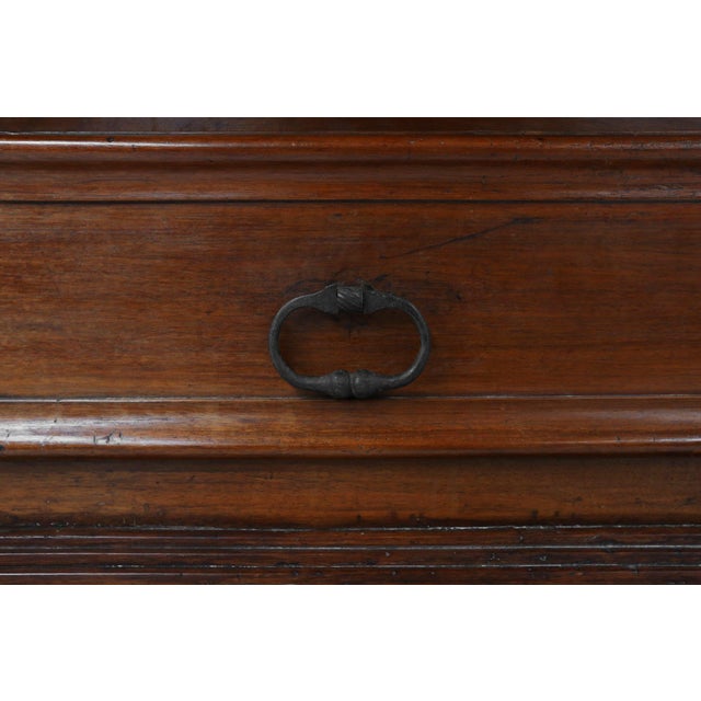 Brown French Louis XIII Oak Wardrobe with Geometric Carving, Early 17th Century For Sale - Image 8 of 16