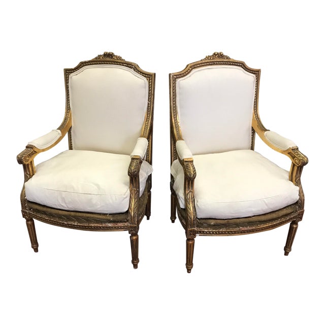Louis XVI Arm Chairs A Pair Chairish