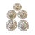 Set of Five Antique English Coalport Indian Tree Scalloped Luncheon Plates, Circa 1891–1919 For Sale - Image 9 of 10
