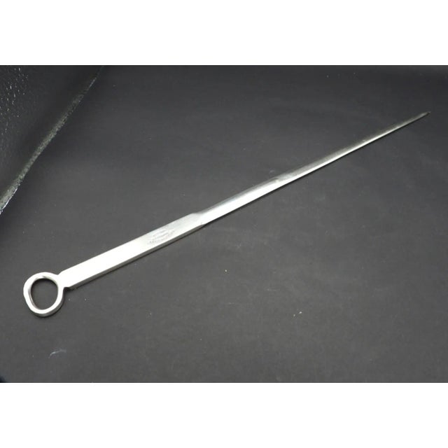 1900 - 1909 Antique Alexander Clark London Pacific Mail Steamship Co Silverplate Meat Skewer Letter Opener 1912 For Sale - Image 5 of 5
