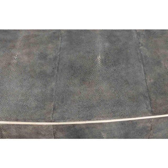 John Lyle Design Shagreen Console Table For Sale - Image 4 of 6