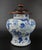 Early 18th Century Antique Chinese Blue & White "Hundred Boys" Porcelain Vase With Wooden Cover (Kangxi Period) For Sale - Image 5 of 13