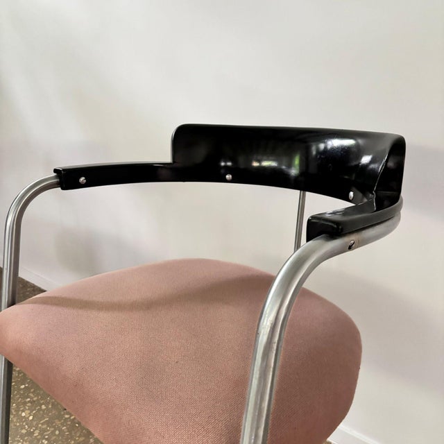 Bauhaus Cantilever Model J-2 Armchairs by Jan Schröfer, the Netherlands, 1936, Set of 2 For Sale - Image 6 of 11