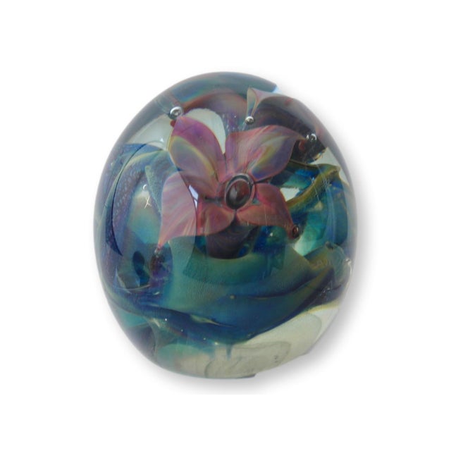 This exquisite paperweight, signed by renowned Laguna Beach artist John Barber, is a captivating piece of art. Known for...