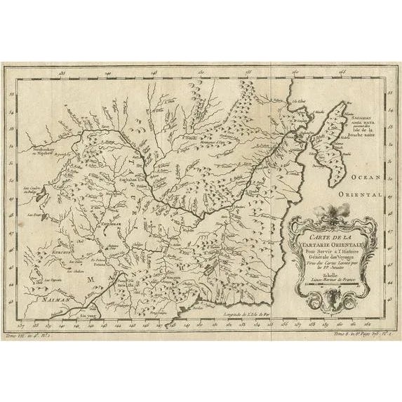 Mid 18th Century Antique Map of Tartary Northern China and Far Eastern Russia, 1757 For Sale - Image 5 of 5